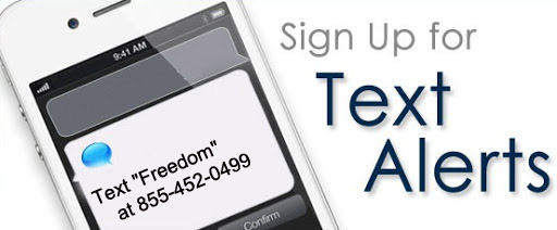 Text to sign up